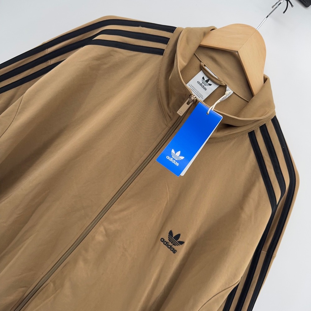 Adidas Originals Firebird Track Mens 2XL Cardboard Brown Full Zip Track Jacket